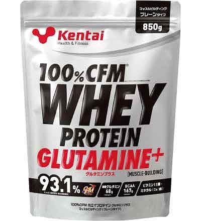 他サイト： Kentai 100%CFM ホエイプロテイン グルタミンプラス マッスルビルディング 850g プレーンタイプ K0220の商品画像