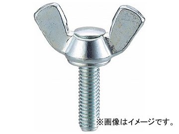 他サイト： トラスコ中山/TRUSCO 蝶ボルト ユニクロム サイズM5×12 25個入 B390512(3429946) JAN:4989の商品画像