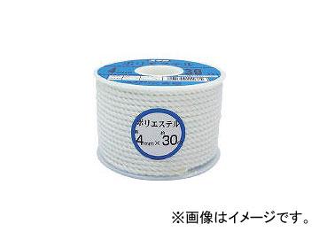 他サイト： ユタカメイク/YUTAKAMAKE ロープ ポリエステルロープボビン巻 5mm×30m RS3(3676731) JAN:490の商品画像