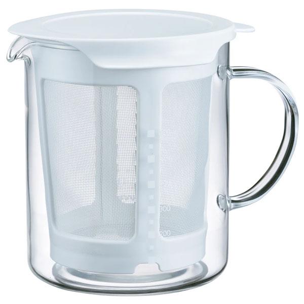 他サイト： ハリオ/HARIO だしポット 600ml 耐熱ガラス製 電子レンジで気軽にだしがとれる DP-600-W(00307543)の商品画像