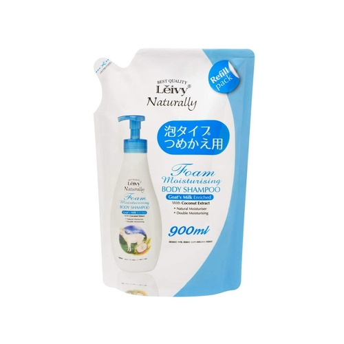 他サイト： Leivy(レイヴィー)フォームボディシャンプー ゴートミルク 詰替 【900ml】(アクシス)の商品画像