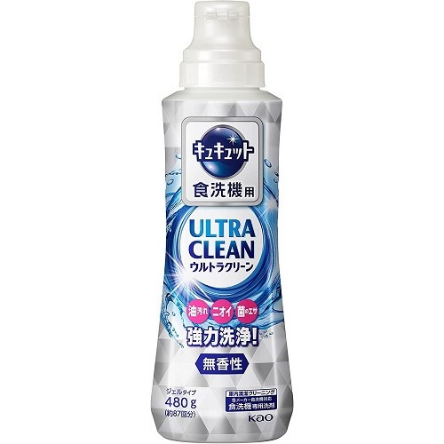他サイト： 食器洗い乾燥機専用キュキュット ウルトラクリーン 無香性 本体 【480g】(花王)の商品画像