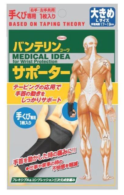 他サイト： バンテリンコーワサポーター手首用大きめの商品画像