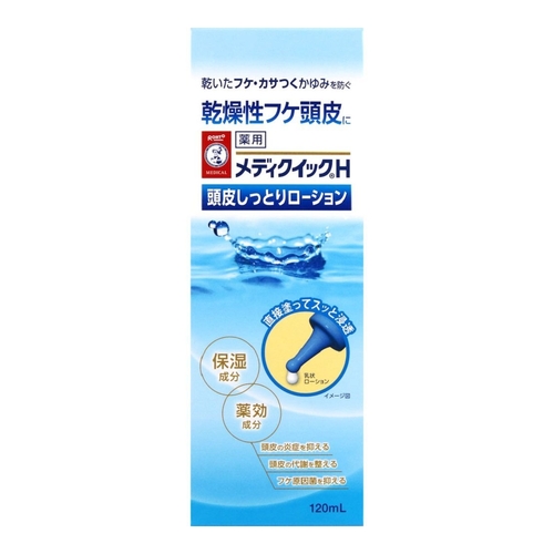 他サイト： 【医薬部外品】メディクイックH 頭皮しっとりローション  【 120mL 】(ロート製薬)の商品画像