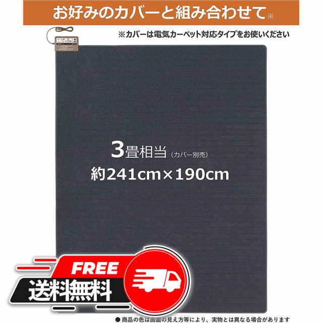 他サイト： 【送料無料】パナソニック 着せ替えカーペット用ヒーター 3畳相当 DC-3HA(1台) 対象 おしゃれ おすすめ ランキング 人の商品画像