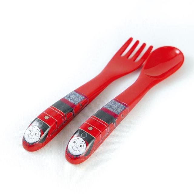 他サイト： きかんしゃトーマス ジェームスのベビースプーンとフォークセット 日本製 蒸気機関車 子供用 ポイント消化の商品画像