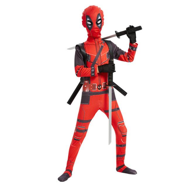 送料無料 デッドプール マーベル風 全身タイツ マスク付き コスプレ衣装 子供用 成人用 キッズ 大人 タイツ コスチューム ハロウィン 人の通販はau Pay マーケット Metoo Store