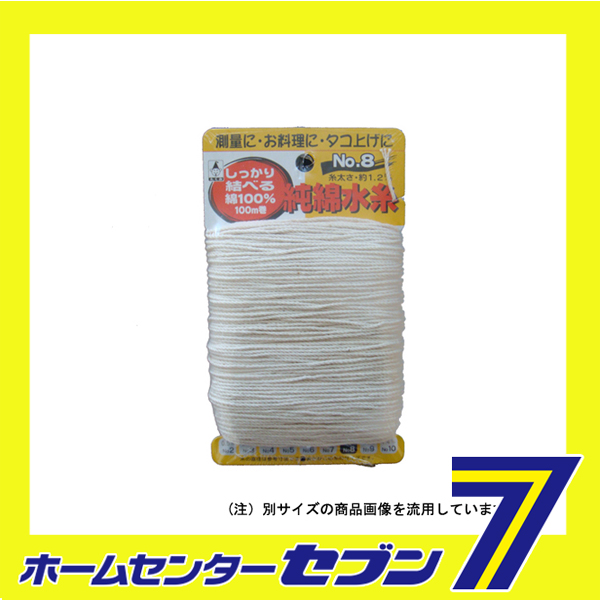 他サイト： 純綿水糸 100M巻 #5 たくみ [大工道具 墨つけ 基準出し 純綿水糸]の商品画像