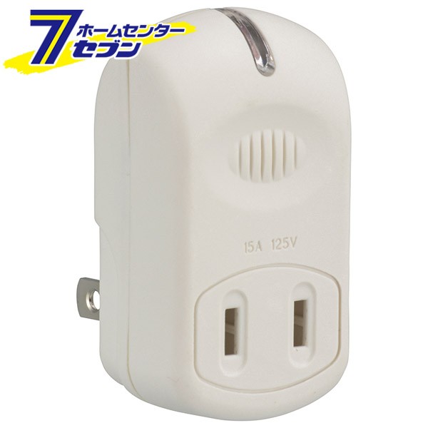 他サイト： オーム電機 強力雷ガードタップ 1個口 白00-5090 HS-TM1MK3PBT-W[電源タップ・延長コード:雷ガード付タップの商品画像