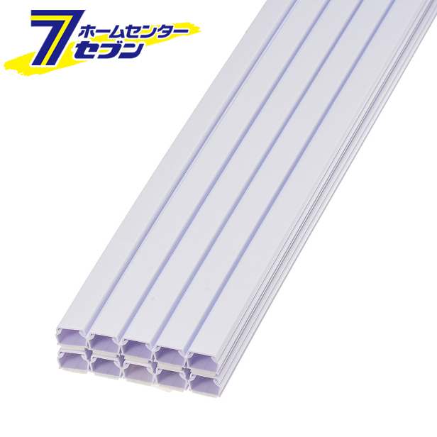 他サイト： オーム電機 テープ付きABSモール 1号 1m ホワイト 10本入り00-9400 DZ-AMT11-W 10P[配線モール:テの商品画像