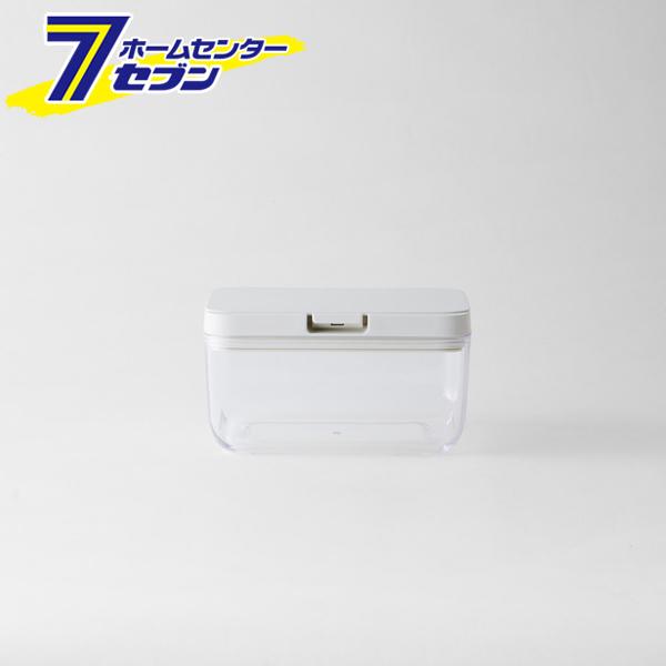 他サイト： 保存容器 ワイド ショート 700mL ホワイト(蓋) K762W 【マーナ】 [キャニスター コンテナ 調味料ケース]の商品画像