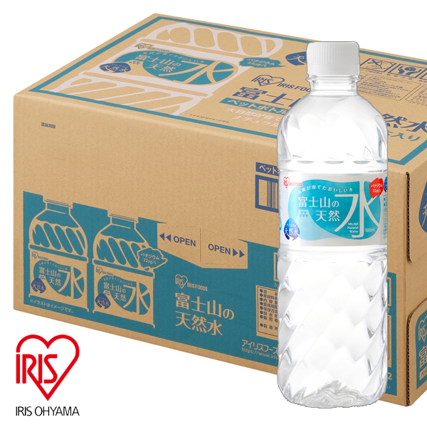 他サイト： 水 富士山の天然水 500ml×24本 (ケース販売) アイリスオーヤマ [ペットボトル ミネラルウォーター ケース購入 まとめの商品画像