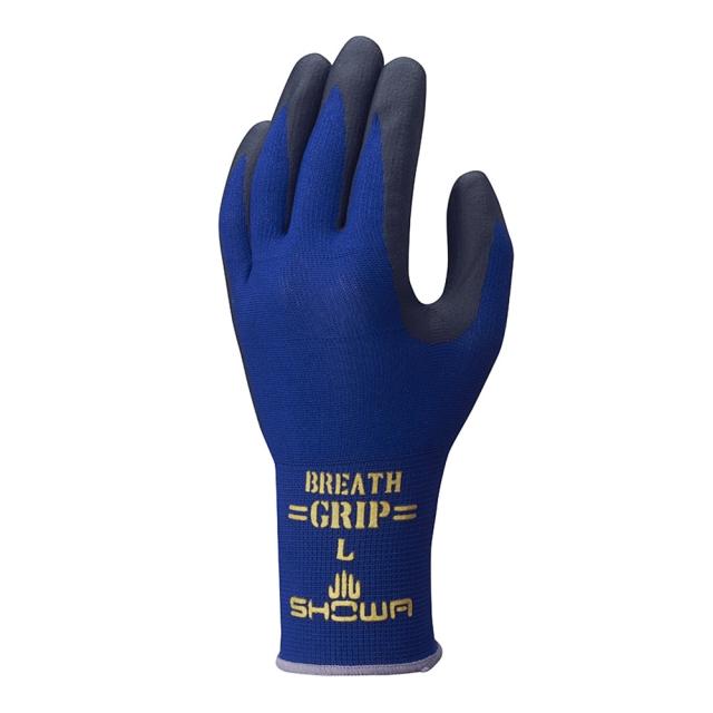 他サイト： ブレスグリップ TYPE-R ネイビー/グレー L 3双入 380R-3P [ゴム手袋 作業手袋 ムレ フィット 紺 ショーワグの商品画像