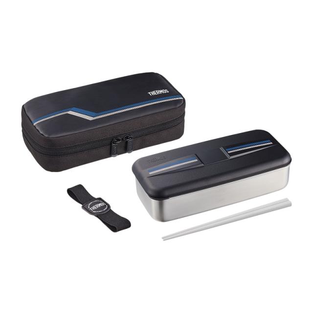 他サイト： フレッシュランチボックス 700ml ラインブラック DSD-704 L-BK [お弁当箱 1段式 食洗機OK 保冷ケース ベルの商品画像