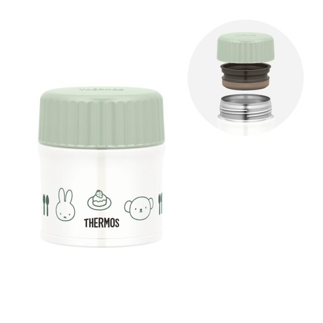 他サイト： 真空断熱スープジャー 300ml ミッフィー ライトグリーン JBU-302B LTG [ランチジャー お弁当 保温 保冷 ステの商品画像