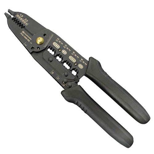 他サイト： 電工VAストリッパ 黒金 FVA-1630-BG [電気工事 電器設備 芯線被膜 切断 配線 電線 工事 工具  フジ矢]の商品画像