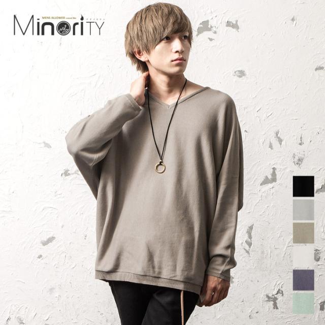ニット メンズ セーター メンズ ドルマン ニット オーバーサイズ ビッグシルエット ドルマンスリーブ ドルマン 長袖 ゆったりサイズ ニッの通販はau Wowma ワウマ Minority メンズセレクトショップ 商品ロットナンバー