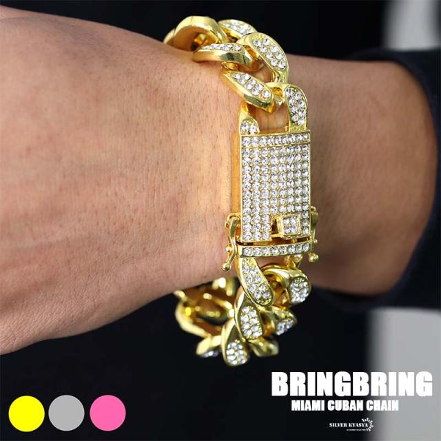 silver 925 マイアミチェーン 少なから YG コーティング MIAMI 