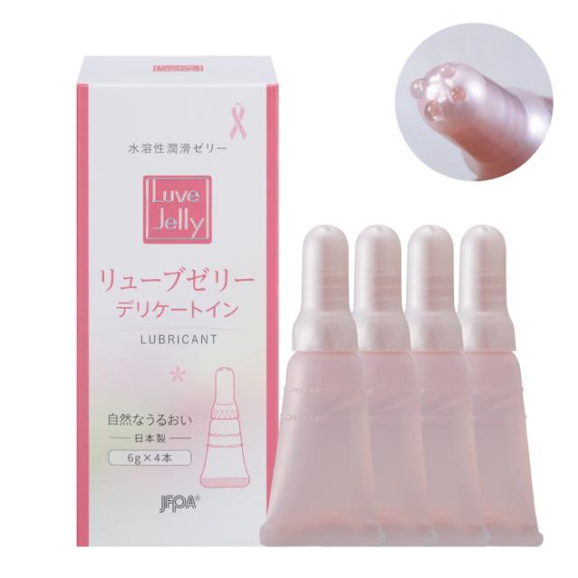 他サイト： ジェクス リューブゼリー デリケートイン 6g×4本 潤滑ゼリー ジェル ローション 痛み 日本製 閉経 美的掲載商品 メーカーの商品画像
