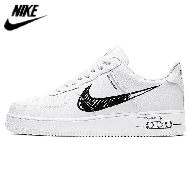  iCL Xj[J[ NIKE AIR FORCE 1 LOW SKETCH LV8 UTILITY WHITE BLACK CW7581-101 iCL GAtH[X1 [ XPb` LV8