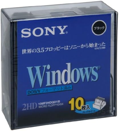 他サイト： SONY 2HD フロッピーディスク DOS/V用 Windowsフォーマット 3.5インチ ブラック 10枚入り 10MF2Hの商品画像
