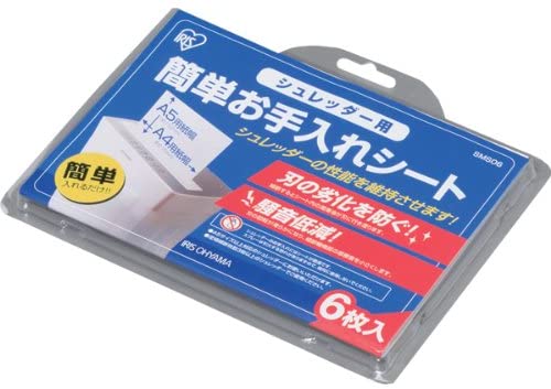 他サイト： アイリスオーヤマ シュレッダー メンテナンスシート SMS06の商品画像