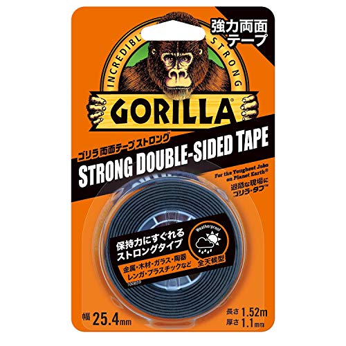 他サイト： Gorilla Glue ゴリラ強力両面テープ ストロング 25.4mm×1.52mの商品画像