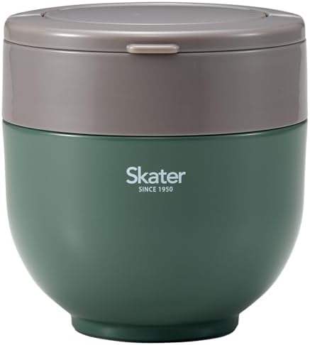 他サイト： スケーター(Skater) 保温 保冷 丼ぶり ランチジャー 800ml 折りたたみハンドル付 抗菌 エバーグリーン LDNO8の商品画像