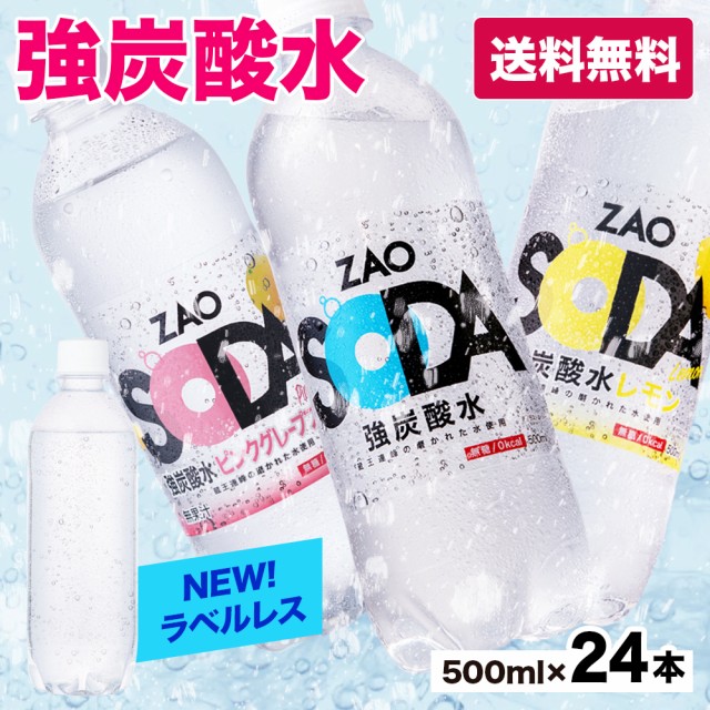 サンガリア 伊賀の天然水 強炭酸水 500ml 24本入 ： Amazon・楽天・ヤフー等の通販価格比較 [最安値.com]