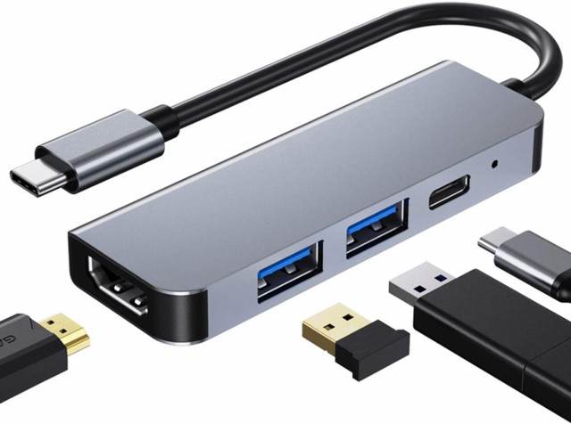 AUKEY CB-C64-BK Type-C接続 USBハブ USB3.0 4ポート出力 ： Amazon・楽天・ヤフー等の通販価格比較  [最安値.com]