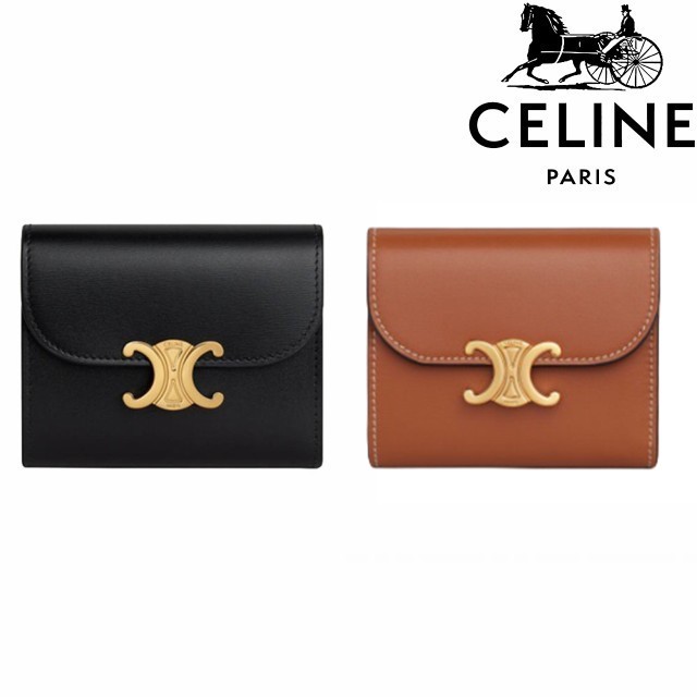 celine セリーヌ 財布 新品 三つ折り ミニ スモール フラップ ...