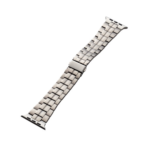 他サイト： エレコム アップルウォッチ バンド [49mm 45mm 44mm 42mm] チタン ステンレス プッシュ式 シルバー(AW-の商品画像