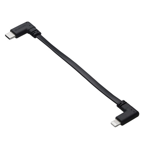 他サイト： エレコム USB Type-C to Lightningケーブル/フラット/L字/USB Power Delivery対応/60の商品画像