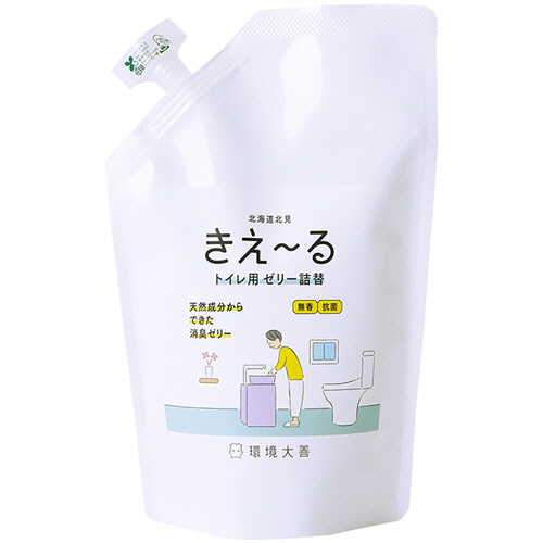 他サイト： 環境大善 きえーる トイレ用 ゼリータイプ 無香 詰替 480g 1個(H-KTJ-480T) 取り寄せ商品の商品画像
