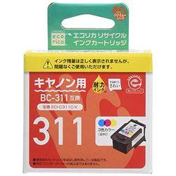 他サイト： エコリカ BC-311互換 エコリカ リサイクルインク CANON カラー3色一体型染料インク((ECI-C311C-V) メーの商品画像