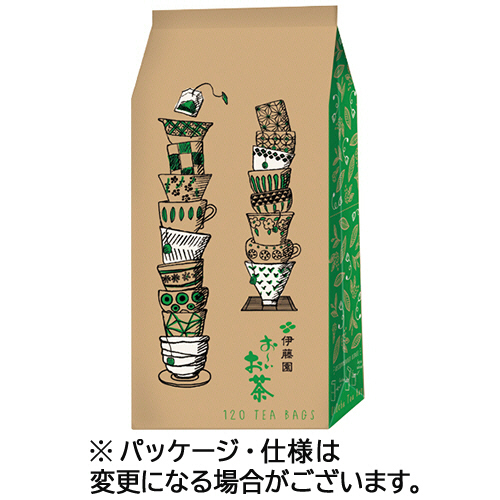他サイト： 伊藤園 おーいお茶 抹茶入り緑茶ティーバッグ(エコ&ハッピー) 1袋(120バッグ)(61866) 目安在庫=○の商品画像