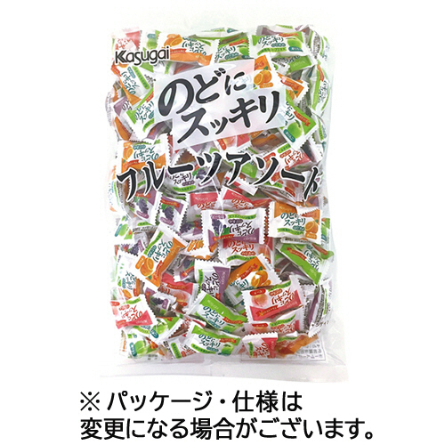 他サイト： 春日井製菓 のどにスッキリ フルーツアソート 1kg 1袋(13598) 目安在庫=○の商品画像