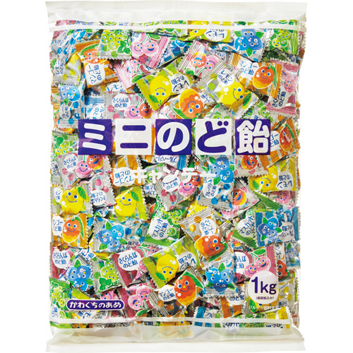 他サイト： 川口製菓 ミニのど飴 1kg 1袋(10012) 取り寄せ商品の商品画像