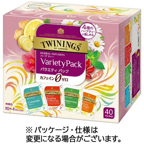他サイト： 片岡物産 トワイニング ハーブティー バラエティーパック 4種アソート 1箱(40バッグ)(739548) 目安在庫=○の商品画像