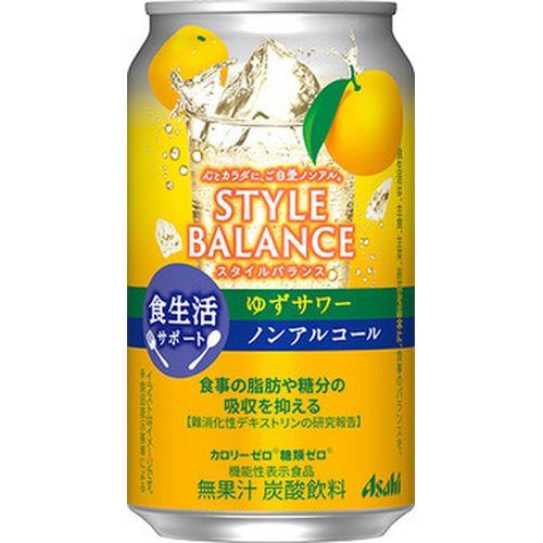 他サイト： アサヒビール  【機能性表示食品】 食生活サポート ノンアルコール ゆずサワー 350ml ×24本(4904230073659の商品画像