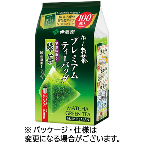 他サイト： 伊藤園 おーいお茶 宇治抹茶入り緑茶 プレミアムティーバッグ 1パック(100バッグ)(63821) 取り寄せ商品の商品画像
