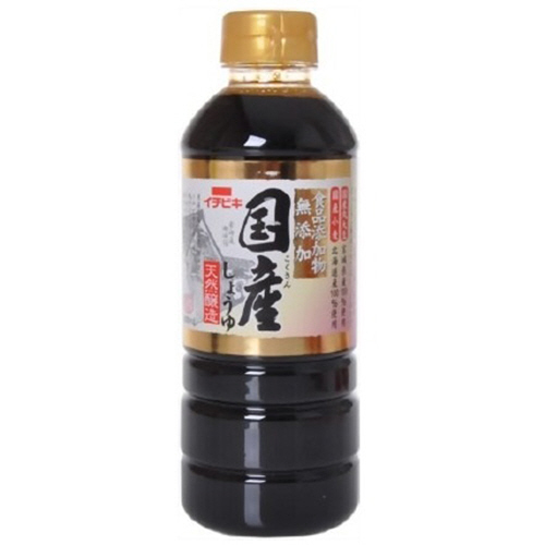 他サイト： イチビキ 無添加国産しょうゆ 500ml 1本(737461) 取り寄せ商品の商品画像