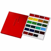 他サイト： 呉竹 呉竹絵てがみ 顔彩耽美 24色セット (1個)(MC20/24V) 目安在庫=○の商品画像