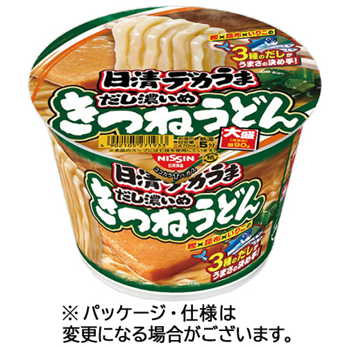 他サイト： 日清食品 日清デカうま きつねうどん 106g 1ケース(12食)(274729) 目安在庫=○の商品画像