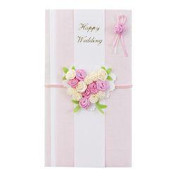 他サイト： ミドリ PC 金封154 結婚祝 ハートブーケ柄 ピンク(25154006) 目安在庫=○の商品画像