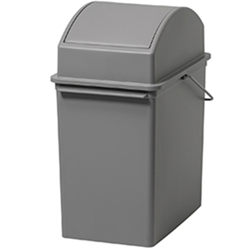 他サイト： ライクイット スイングオープントラッシュビン グレー 17L スリム 1台(LBD-31-GY) 取り寄せ商品の商品画像