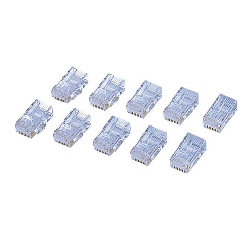 他サイト： エレコム LD-6RJ45T10 CAT6対応RJ45コネクタ(10個) 目安在庫=△の商品画像