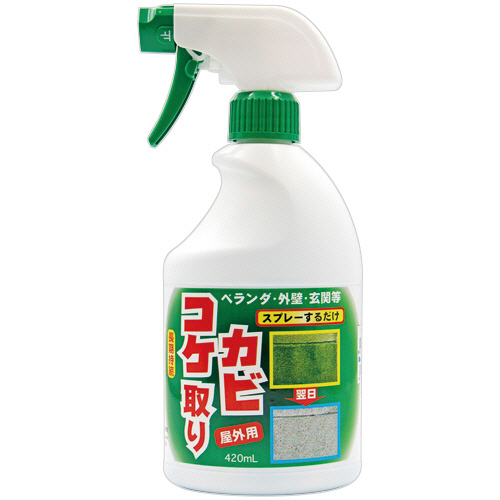 他サイト： トーヤク 屋外用洗浄剤 コケ・カビ取り 本体 420mL 1本(306231) 目安在庫=○の商品画像