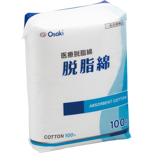 他サイト： オオサキメディカル 脱脂綿 平 100g 1パック(30071) 取り寄せ商品の商品画像