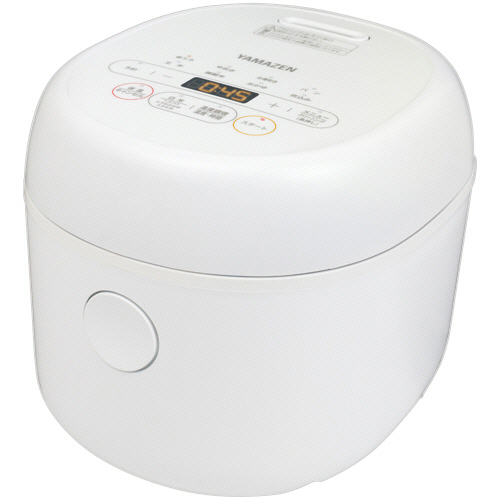 他サイト： 山善(YAMAZEN) 3合マイコン炊飯ジャー ホワイト 1台(YJR-DM051(W)) 目安在庫=○の商品画像